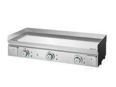 Photo matériel référence MAX-100EMC : Plancha professionnelle électrique chrome dur lisse 100 cm