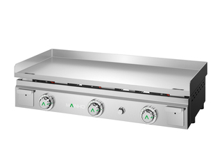 photo 1 plancha professionnelle gaz acier rectifié lisse 100 cm