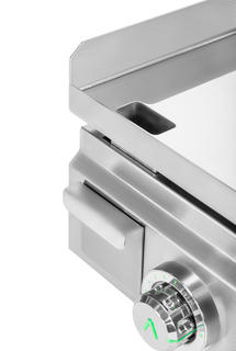 photo 2 plancha professionnelle gaz chrome dur lisse 40 cm