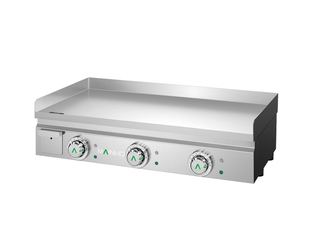 photo 1 plancha professionnelle électrique acier rectifié lisse 80 cm