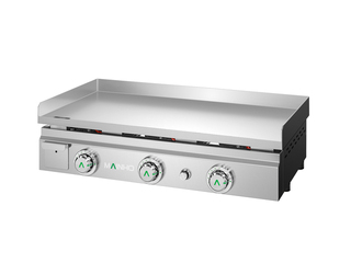 photo 1 plancha professionnelle gaz acier rectifié lisse 80 cm