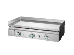 Photo 1 matériel référence MAX-80GC: Plancha professionnelle gaz chrome dur lisse 80 cm