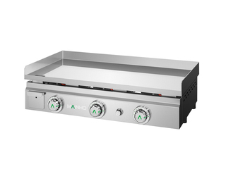 photo 1 plancha professionnelle gaz chrome dur lisse 80 cm