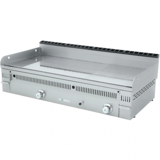 photo 1 plancha professionnelle chrome dur gaz 120cm rainurée