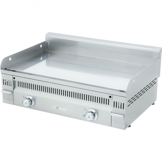 photo 1 plancha professionnelle éléctrique lisse 90cm en acier rectifié