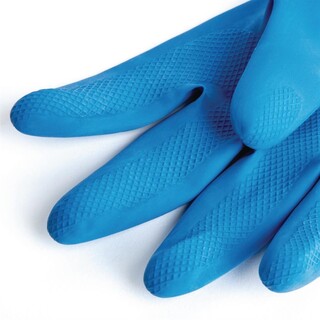photo 3 gants contact alimentaire étanches bleus mapa vital 165 taille l 1 paire