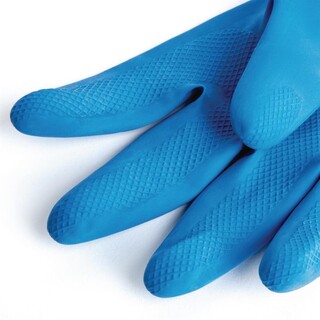 photo 3 gants contact alimentaire étanches bleus mapa vital 165 taille m 1 paire