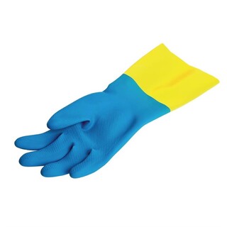photo 4 gants étanches protection chimique légère bleus et jaunes mapa alto 405 xl