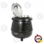 Marmite à soupe noire 10 L