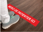 Marquage au sol pour le Respect des distanciations entre les clients