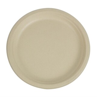 photo 1 assiettes rondes compostables en fibres de blé egreen 250 mm lot de 1000