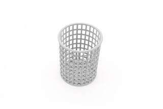photo 1 panier à couverts pour lave-vaisselle - rond - ∅10 x h13 cm