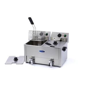 photo 1 friteuse - 2 x 8 l - 2 paniers - avec robinet de vidange