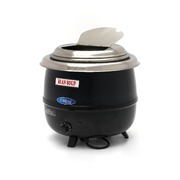 Photo matériel référence 09306150 : Marmite à soupe – 13 L – Pot intérieur amovible – avec couvercle intégré et encoche pour louche