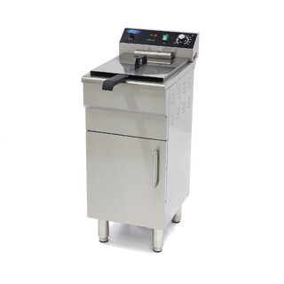 photo 1 friteuse - 16 l - 1 panier - avec robinet de vidange et support - 400v