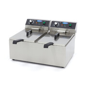 Photo 1 matériel référence 09365227: Friteuse - 2 x 11 L - 2 paniers - jusqu'à 2,8 kg de frites