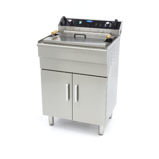 photo 1 friteuse - 35 l - 1 panier - avec robinet de vidange - 400v