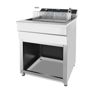 photo 1 friteuse - 45 l - 1 panier - avec robinet de vidange - 400v