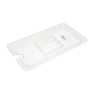 photo 2 couvercle gastronorm - 1/3 gn - polycarbonate - avec ouverture pour cuillère