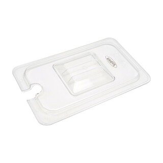 photo 2 couvercle gastronorm - 1/6 gn - polycarbonate - avec ouverture pour cuillère