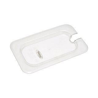 photo 1 couvercle gastronorm - 1/9 gn - polycarbonate - avec ouverture pour cuillère