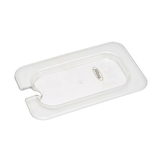 photo 2 couvercle gastronorm - 1/9 gn - polycarbonate - avec ouverture pour cuillère