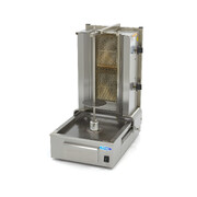 Photo matériel référence 09370205 : Kebab grill - 2 brûleurs - 20 kg de viande - gaz