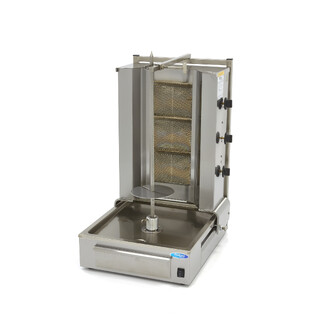 photo 1 kebab grill - 3 brûleurs - 40 kg de viande - gaz
