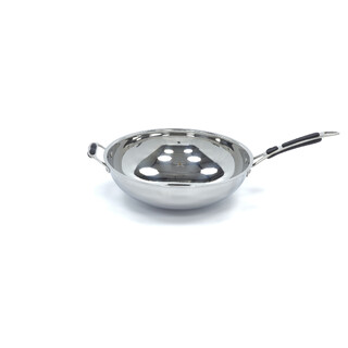 photo 2 poêle à wok - ø36 cm - acier inoxydable - induction