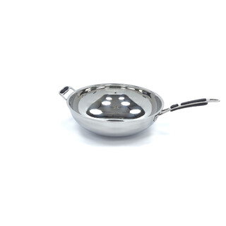 photo 1 poêle à wok - ø36 cm - acier inoxydable - induction