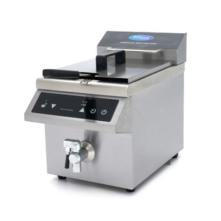 photo 1 friteuse - 8 l - 1 panier - induction - avec robinet de vidange