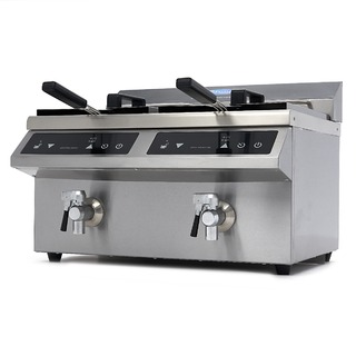 photo 1 friteuse - 2 x 8 l - 2 paniers - induction - avec robinet de vidange