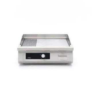 photo 2 plancha à induction 700 - lisse et rainurée - 5 000 w - double