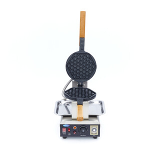 photo 2 gaufrier - 1 gaufre - nid d'abeille rond