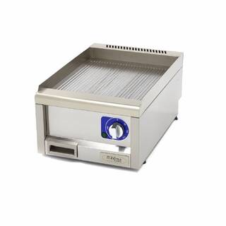 photo 1 gril de qualité commerciale - rainuré - unité simple - profondeur 60 cm - électrique
