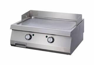 photo 1 heavy duty plaque de gril - chrome lisse - unité double - profondeur 70 cm - gaz