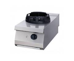 Photo matériel référence 09396004 : Heavy Duty cuiseur wok - Ø28,5 cm anneau de cuisson - unité simple - profondeur 70 cm - gaz