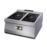 Photo matériel référence 09398201 : Heavy Duty cuisinière à induction - 2 brûleurs - unité double - profondeur 70 cm - électrique