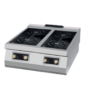 photo 1 premium cuisinière à induction - 4 brûleurs - unité double - profondeur 90 cm - électrique