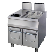Photo 1 matériel référence 09398606: Premium friteuse - 2 x 22 L - unité double - profondeur 90 cm - avec robinet de vidange - gaz