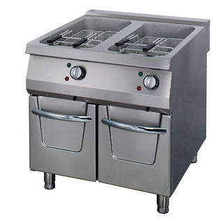 photo 1 premium friteuse - 2 x 22 l - unité double - profondeur 90 cm - avec robinet de vidange - électrique