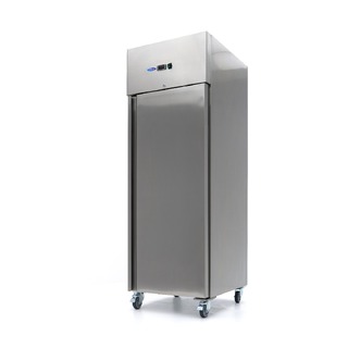 photo 1 réfrigérateur - 600 l - 3 étagères réglables (2/1 gn)  - acier inoxydable - sur roulettes
