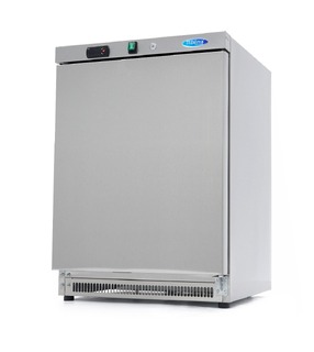 photo 1 réfrigérateur - 200 l - 3 étagères réglables - acier inoxydable