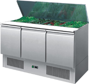 Meuble Saladette Capot Inox 3 Portes
