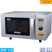 Micro-ondes inox 1000 w. 25 lt mec.