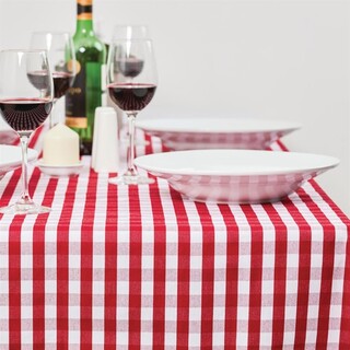 photo 3 nappe carrée à carreaux rouges en polyester mitre comfort gingham 890 x 890mm