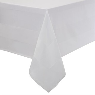 photo 1 nappe blanche bande de satin mitre luxury 1370 x 2280mm