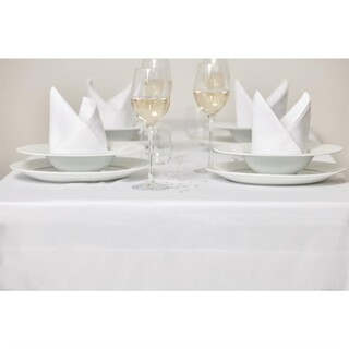 photo 2 nappe blanche bande de satin mitre luxury 1780 x 2740mm