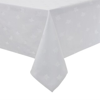 photo 1 nappe carrée blanche feuilles de lierre mitre luxury luxor 900 x 900mm