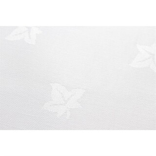 photo 2 serviettes blanches en coton motif feuille de lierre mitre luxury luxor 450 x 450mm